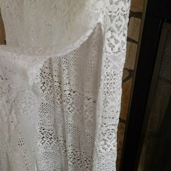 Hollister Maxi crocheted cream skirt - Picture 3 of 5